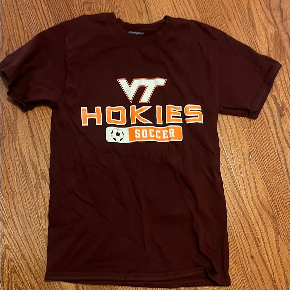 Champion VT Hokies Soccer Tee - Maroon and Orange